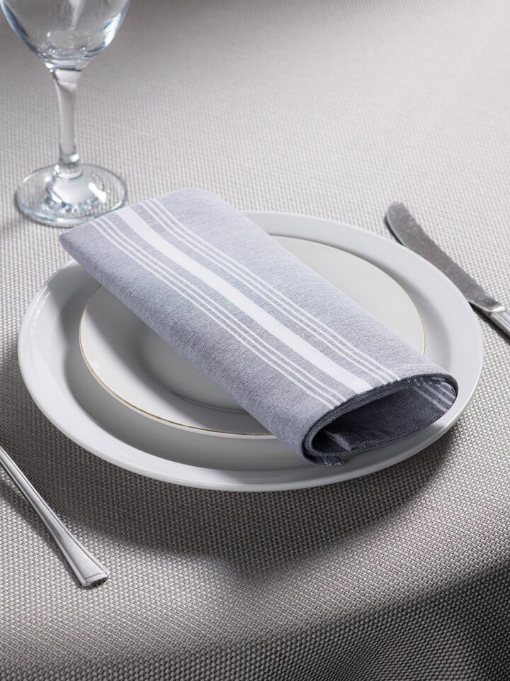 Simply linens chambray napkins grey