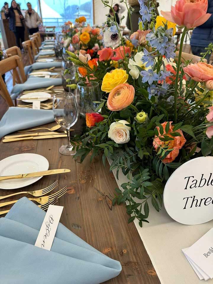 table linen wedding fair